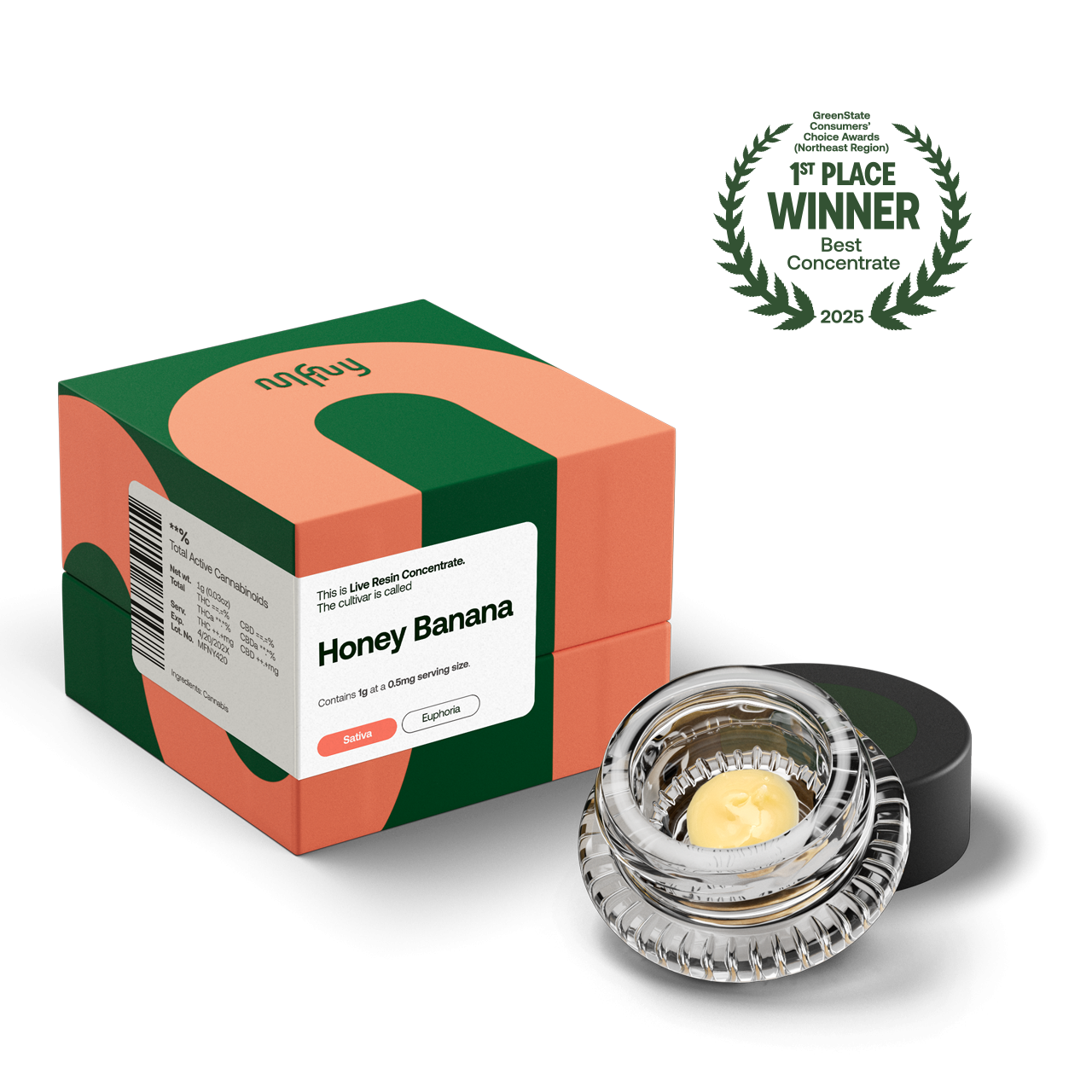 MFNY | Honey Banana Live Resin Badder - 1g Concentrate - ...
