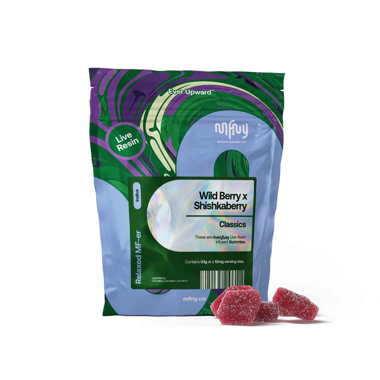 MFNY - MFNY | Wild Berry x Shishkaberry | Live Resin | Gummies | 10pk | 100mg Main Image