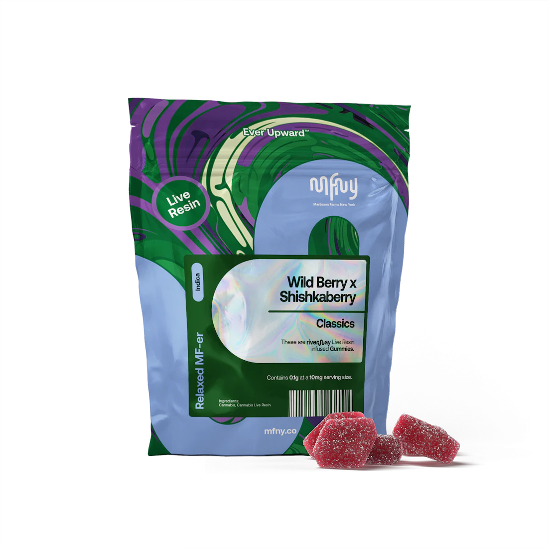 MFNY - Wild berry X Shishkaberry Live Resin Infused Gummies | 10pack Main Image