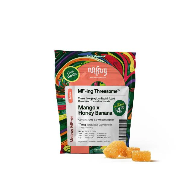 MFNY - MFNY | Mango X Honey Banana 3pk Live Resin Gummie Main Image