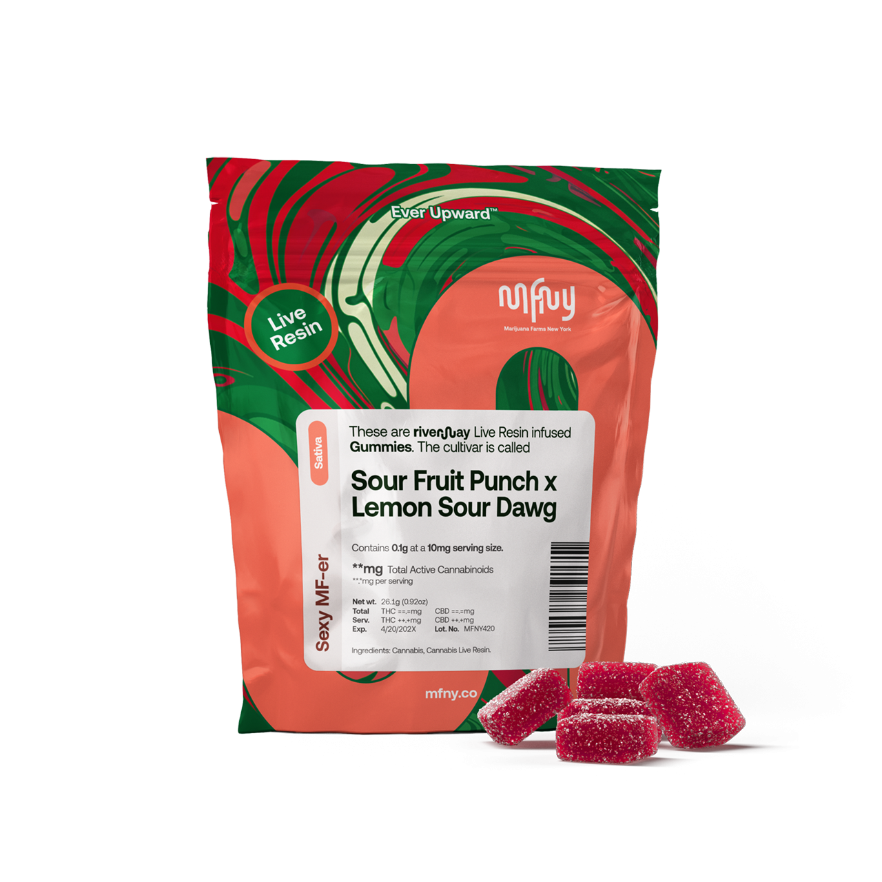 Sour Fruit Punch x Lemon Sour Dawg Live Resin 10pk - 100mg - Edible