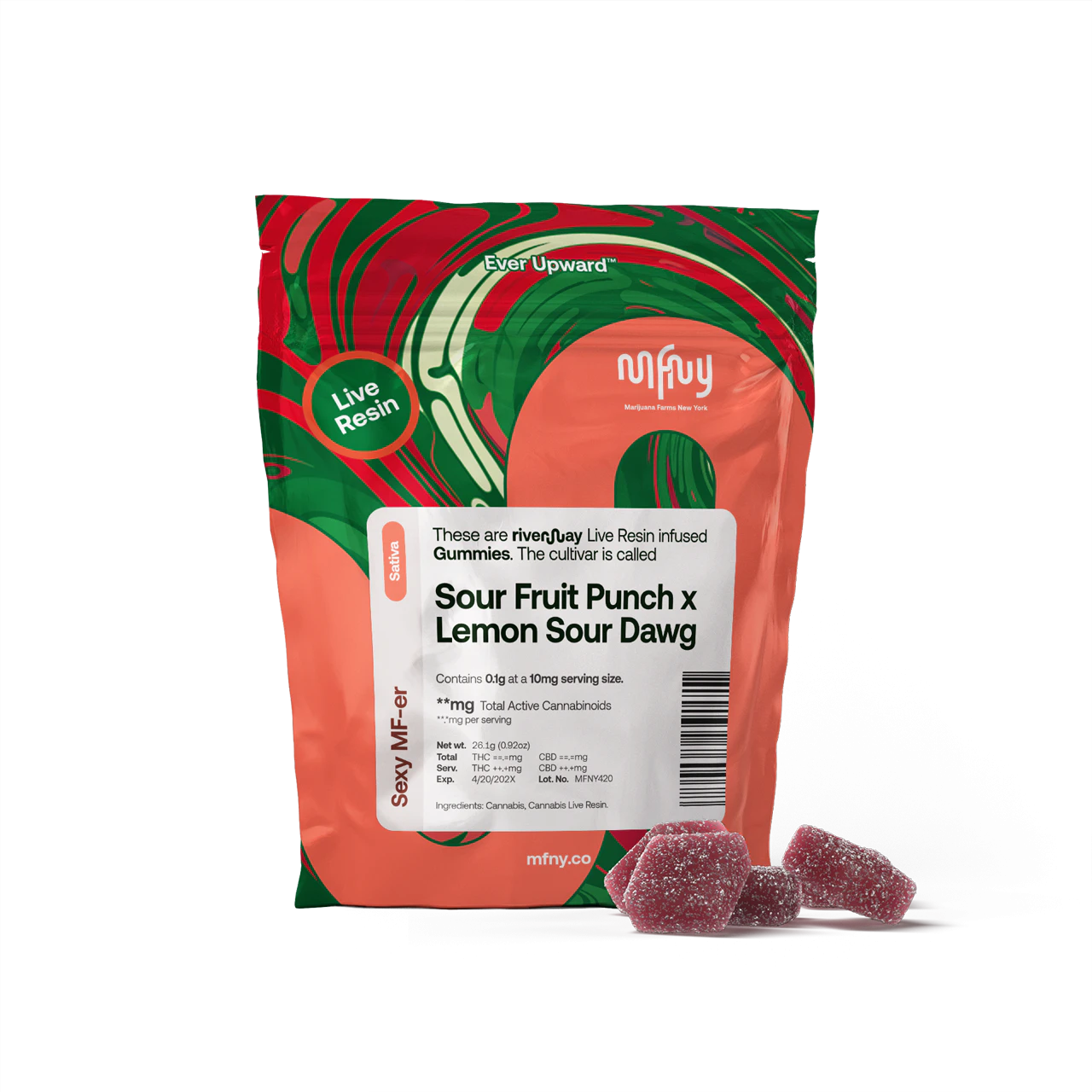 MFNY - MFNY | Sour Fruit Punch x Lemon Sour Dawg | Live Resin Gummies | 10pk Main Image