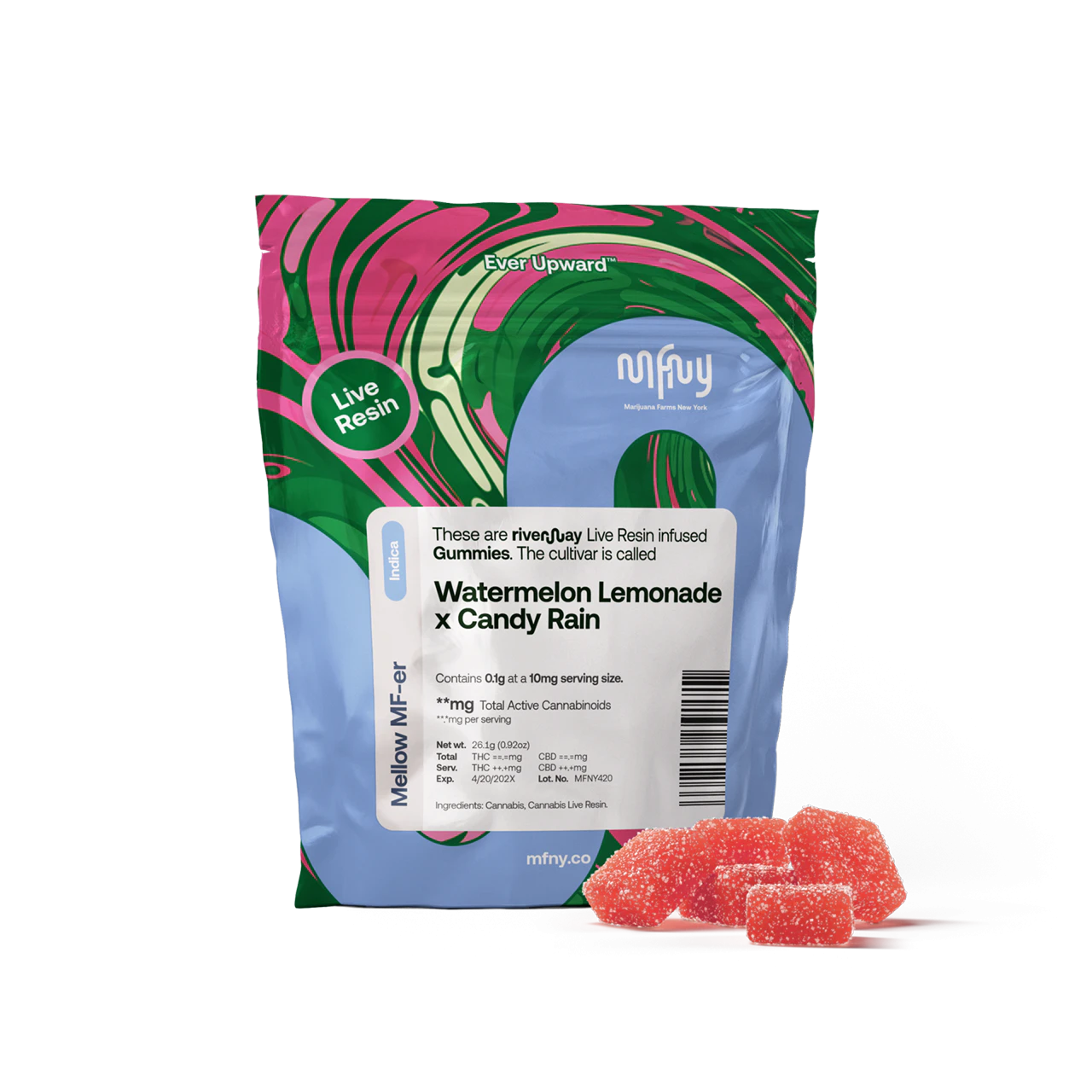 MFNY - MFNY | Watermelon Lemonade x Candy Rain | Live Resin Gummies | 10pk Main Image