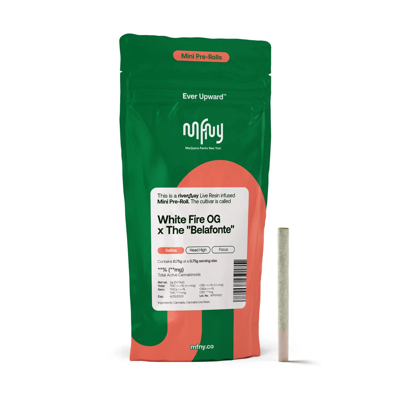 MFNY - White Fire X The Belafonte Live Resin infused pre-roll | .75g Main Image