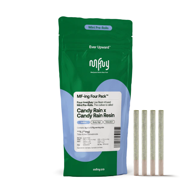 MFNY - MFNY | Candy Rain X Candy Rain Resin | - Mini Infused PreRolls (4 x .75G) indica Main Image