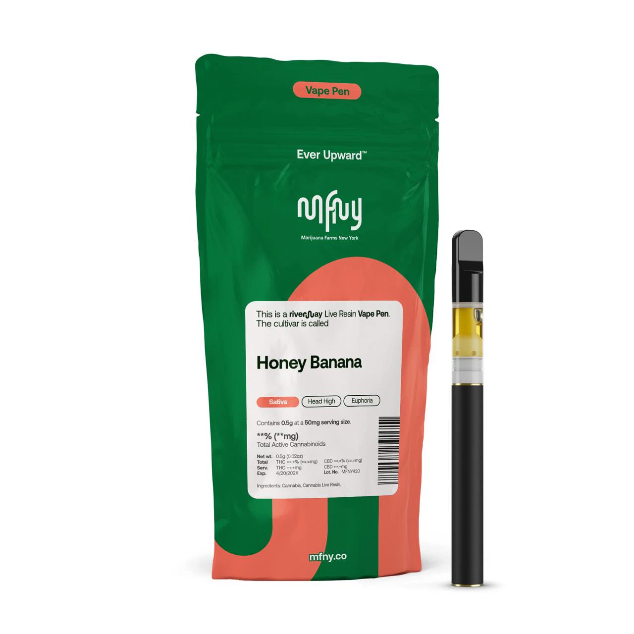 MFNY - MFNY | Honey Banana | Live Resin AIO | 0.5g Main Image