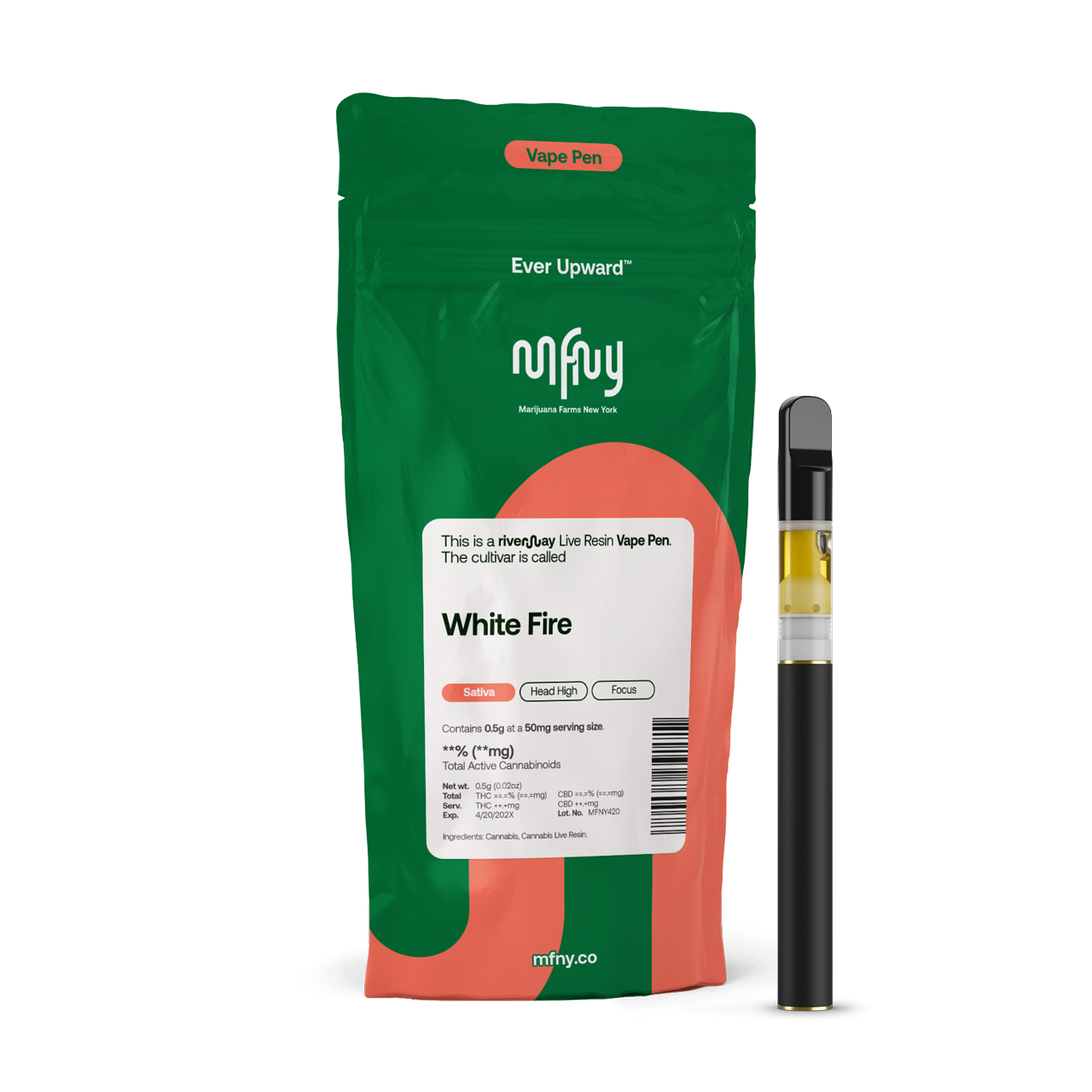 White Fire OG Live Resin All-In-One - 0.5g Vape
