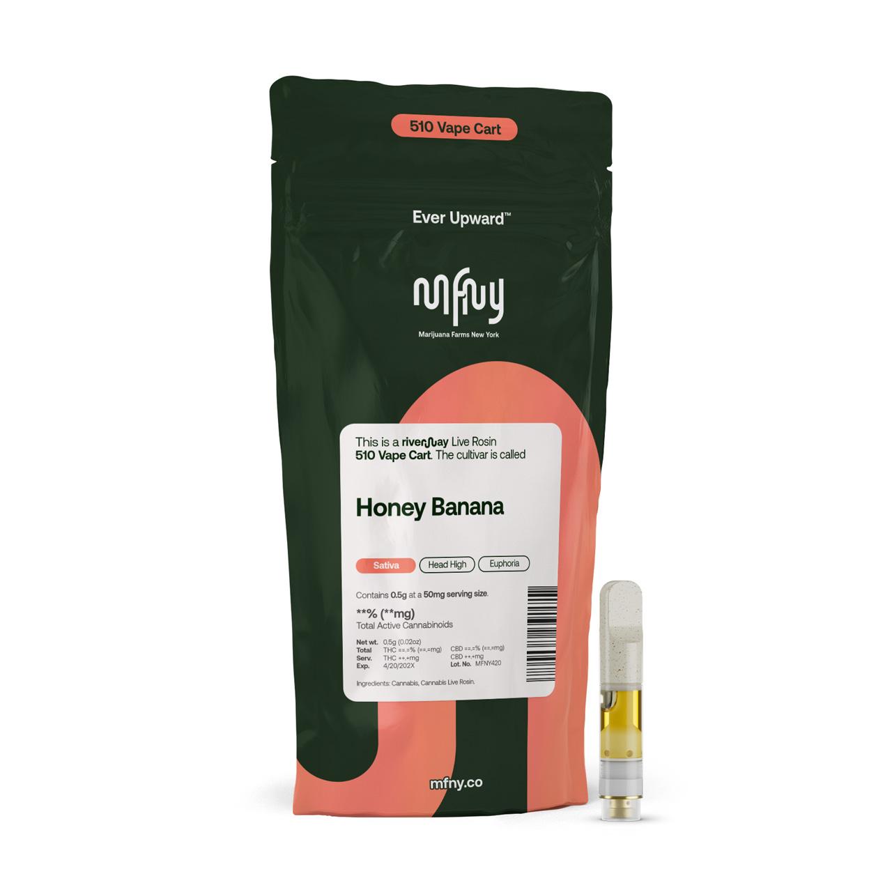 Honey Banana Live Rosin 0.5g 510 Cart - Vape