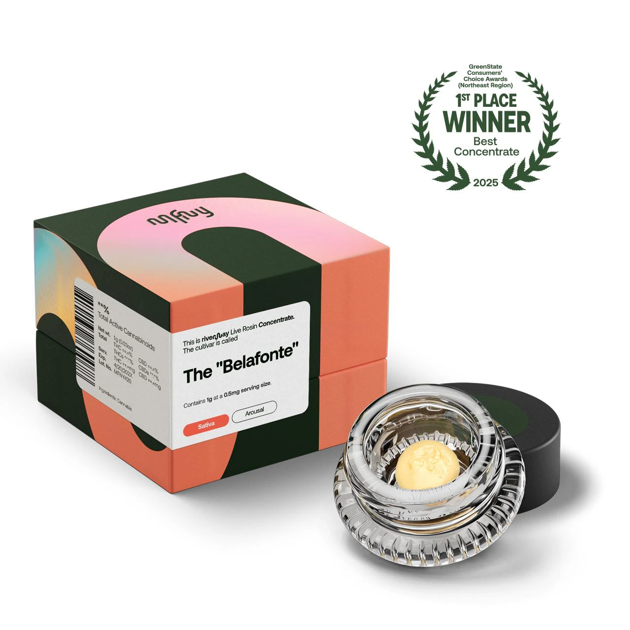 MFNY - MFNY - The Belafonte - Live Rosin Badder - Concentrate - 70% THC - 1g - Wax Main Image
