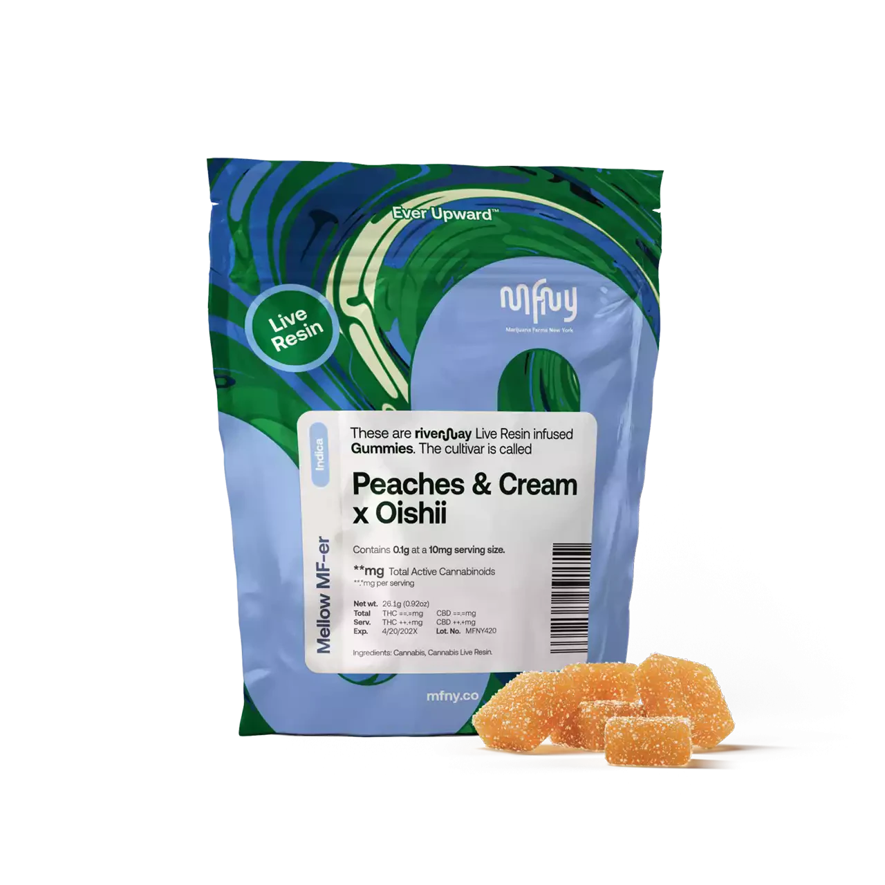 MFNY - Peach x Oishii Live Resin Gummies | 10pk Main Image