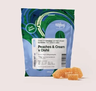 MFNY | Edible | Live Resin Gummies - Peaches & Cream x Oishii 10pk | 10mg