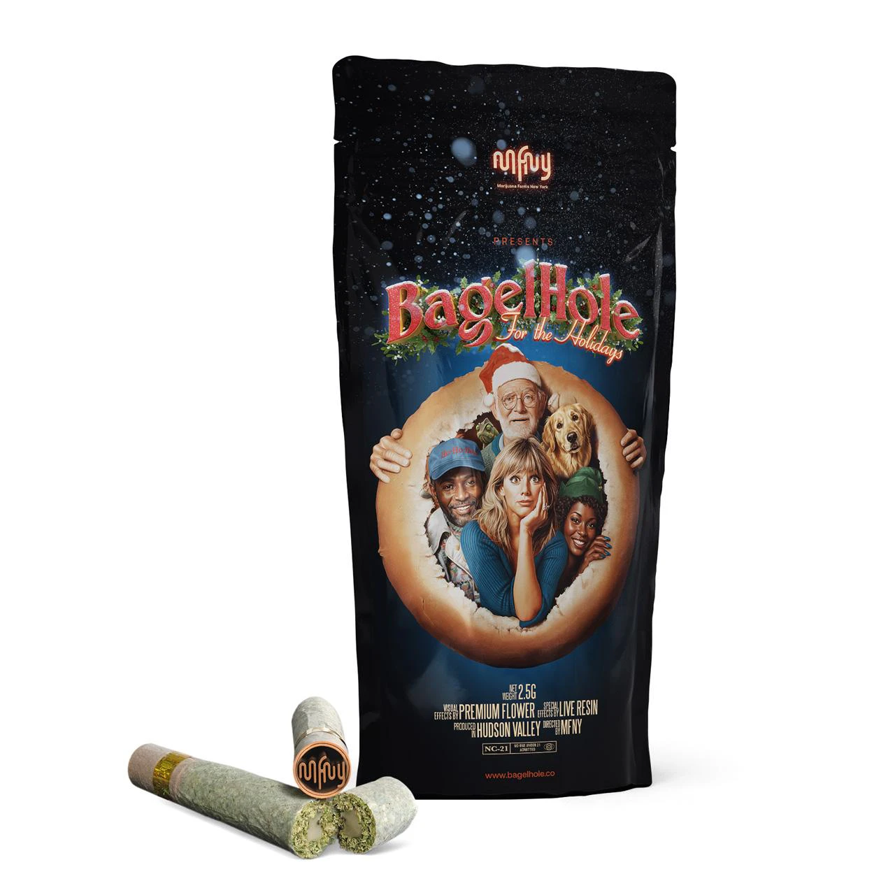 MFNY - MFNY - Honey Banana x Honey Banana - Infused Bagel Hole - Live Resin - 70.23% THC - 2.5g - Pre-roll Main Image