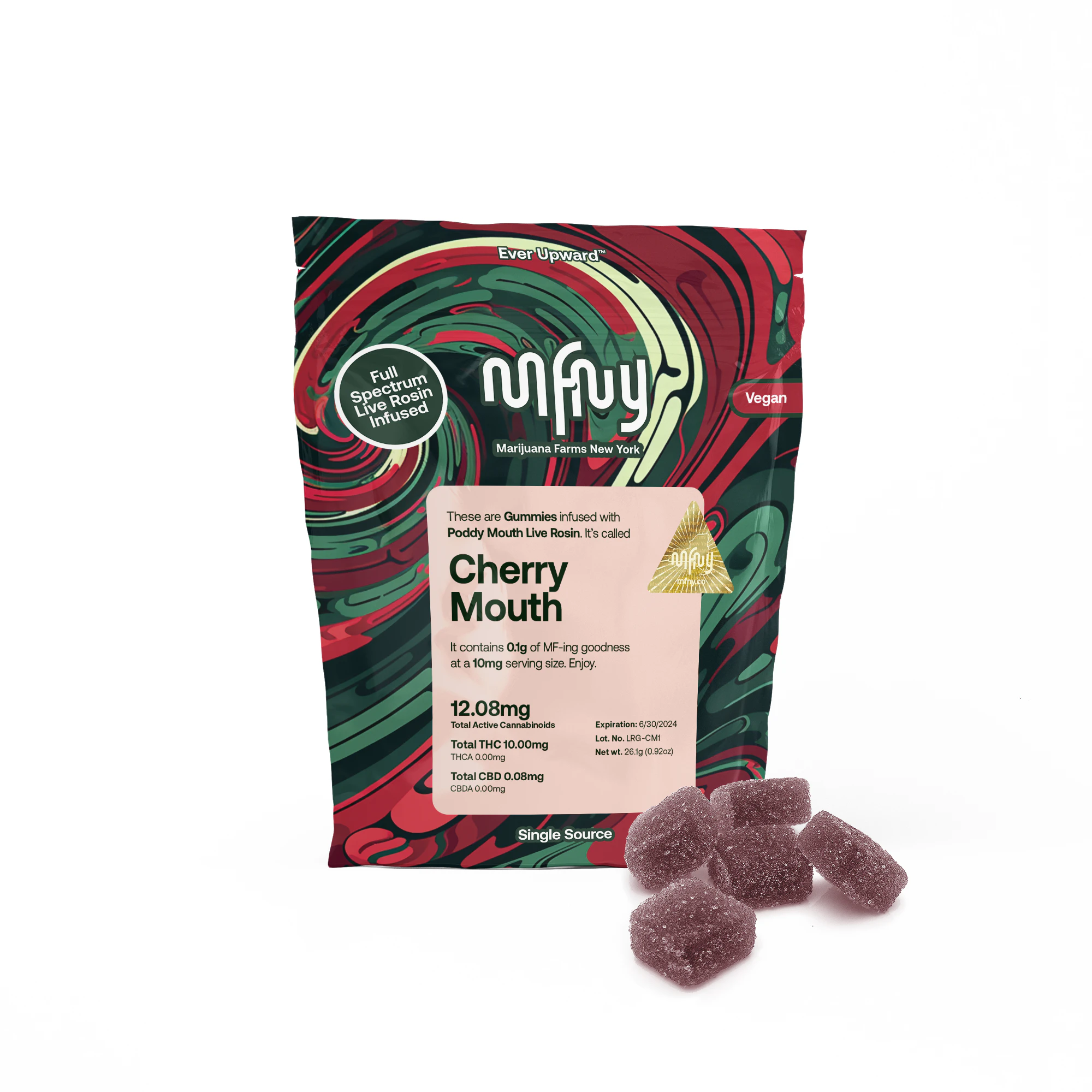 MFNY - MFNY | Edible | Live Rosin | Cherry x Poddy Mouth | 10-pack | 100mg Main Image