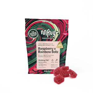 MFNY - MFNY - Live Rosin Gummies - Raspberry x Rainbow Beltz 2.0 - 100mg - Edible