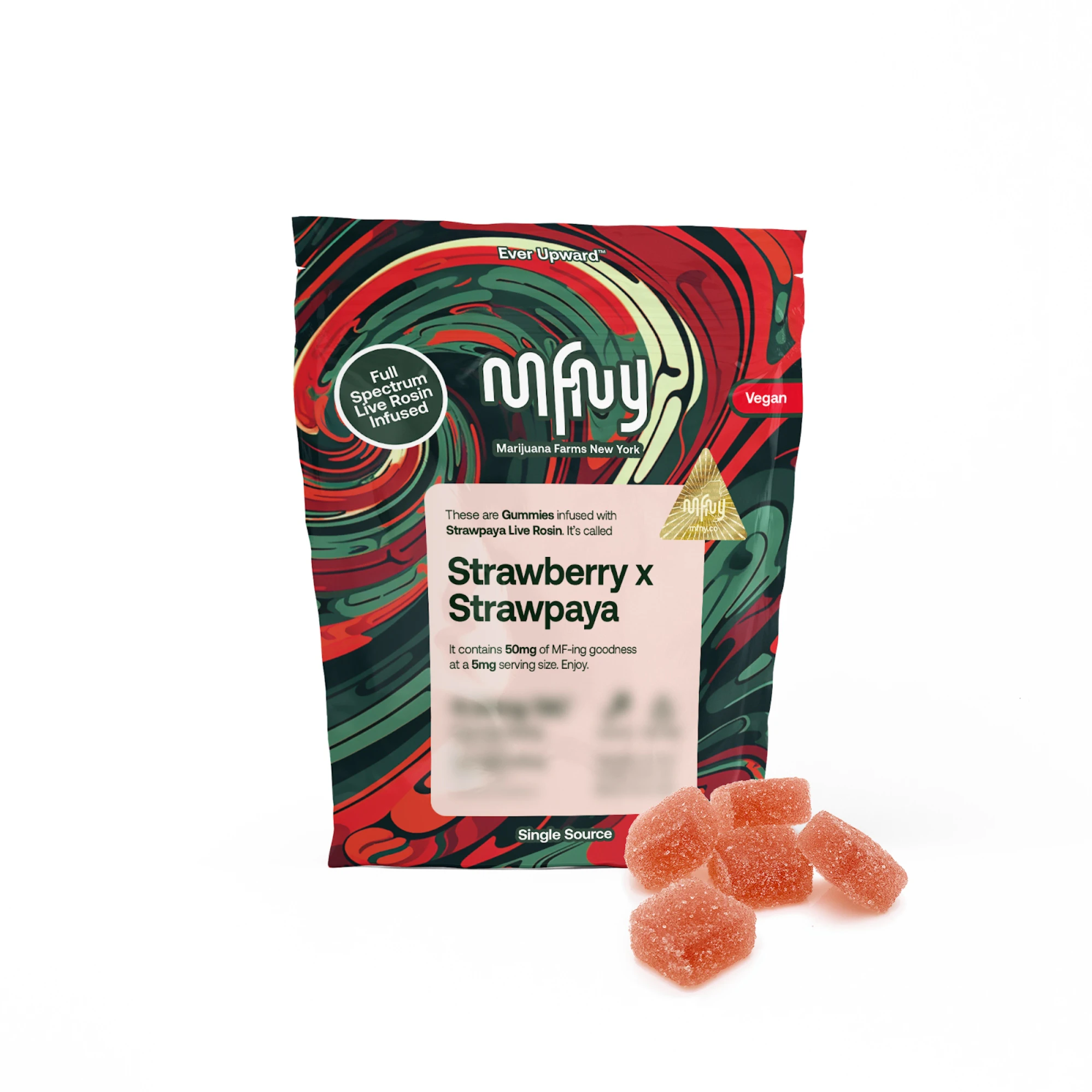 MFNY - MFNY-Live Rosin Gummies- Strawberry x Strawpaya-5mg/10pack Main Image