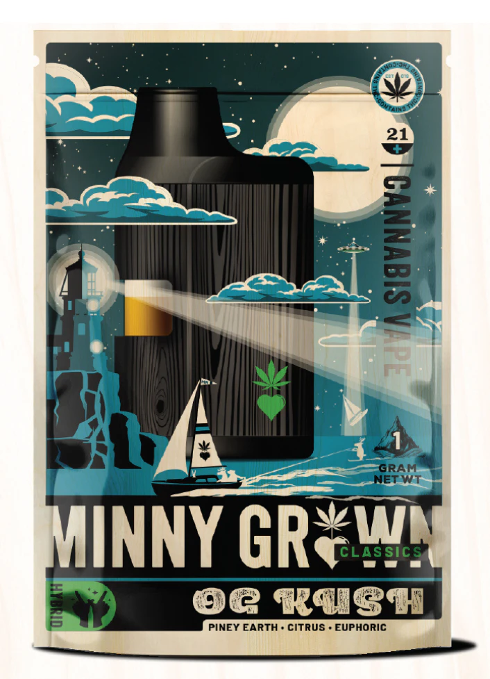 Minny Grown - OG Kush - Disposable Vape Pen - 1g - 1ct - Minny Grown Main Image