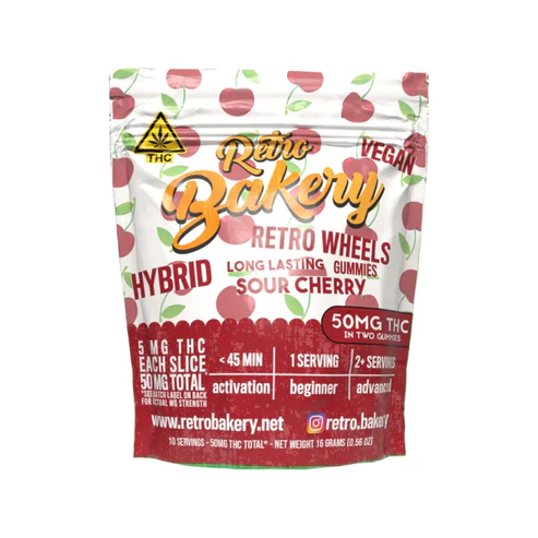 RETRO BAKERY - RETRO BAKERY | Sour Cherry Wheel 2 Pack 50mg Main Image