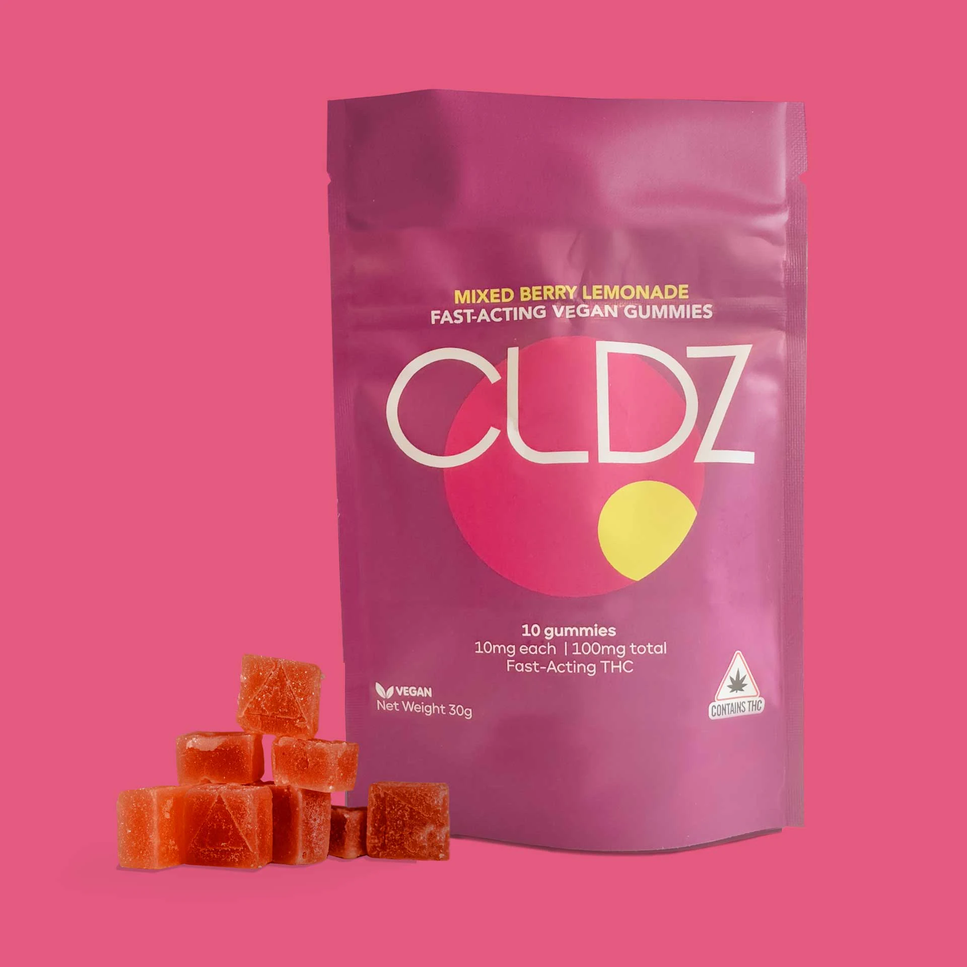 CLDZ - CLDZ | Berry Lemonade | 100mg Nano Gummies | Indica Main Image