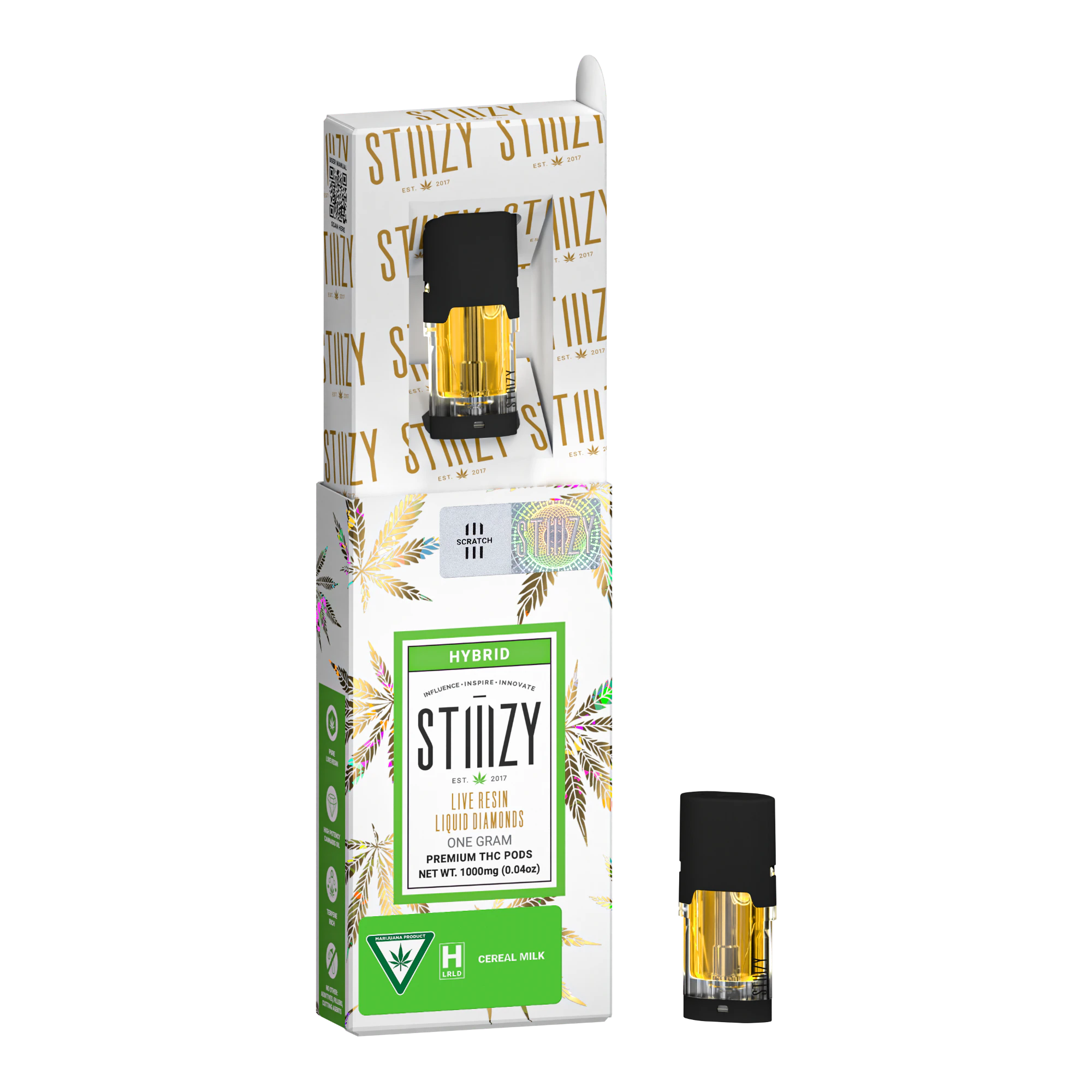 STIIIZY - Stiiizy | (1G) Live Resin Liquid Dimonds Pod | Cereal Milk Main Image
