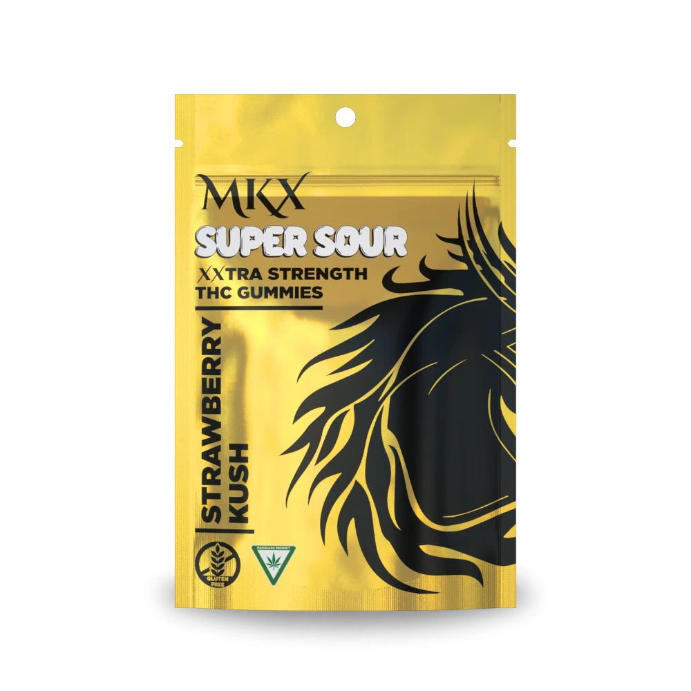 MKX - Super Sour Strawberry 200mg Gummies (10x20mg) - MKX Main Image