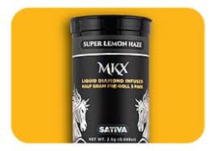 MKX - MKX .5g 5-Pack Liquid Diamond Preroll - Super Lemon Haze