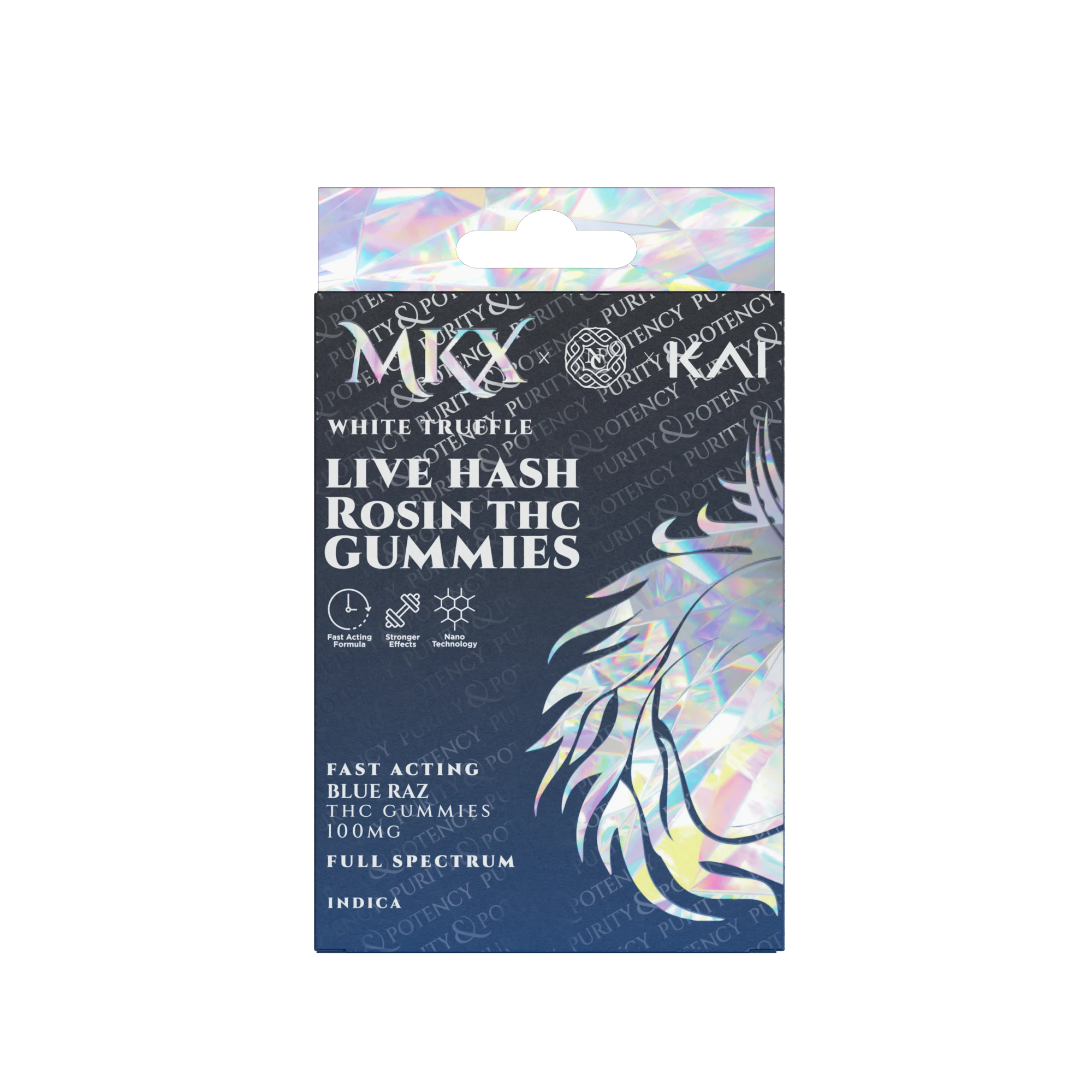 MKX - MKX Gummies - Live Hash Rosin Fast Acting White Truffle - 100mg Main Image