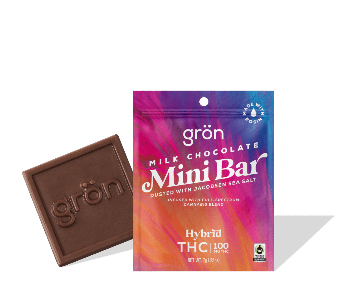 GRON - Gron | Edibles | Chocolate - Milk Chocolate Mini Bar - Hybrid | 100mg Main Image