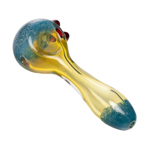 HUMAN GRADE - BLUE SILVER FUME SPOON PIPE - HUMAN GRADE