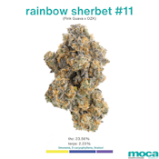 MOCA - Rainbow Sherbet #11 - Indoor - Hybrid - 3.5g