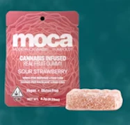 MOCA | Sour Strawberry | Single Gummy | 100mg