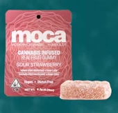 MOCA - MOCA | Sour Strawberry | Single Gummy | 100mg Main Image