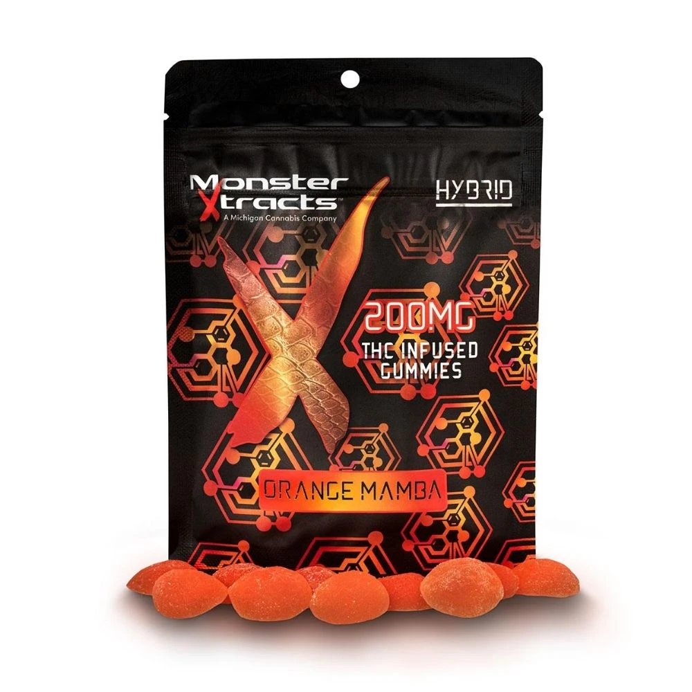 Monster Xtracts - Orange Mamba  Monster Xtracts Gummies Main Image