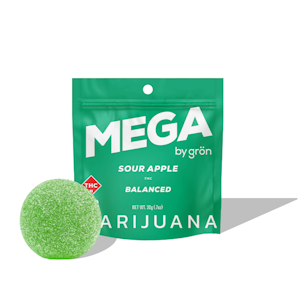 GRON - GRON - SOUR APPLE HYBRID MEGA PEARL 100MG