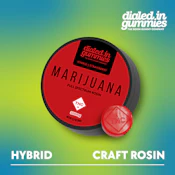 DIALED IN - HIGH DOSE STRAWBERRY 300MG ROSIN GUMMIY