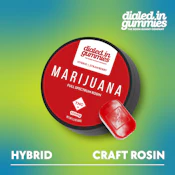 DIALED IN - STRAWBERRY 100MG ROSIN GUMMY