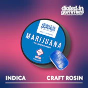 DIALED IN - BLUEBERRY 100MG ROSIN GUMMY