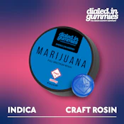 DIALED IN - HIGH DOSE BLUEBERRY 300MG ROSIN GUMMY