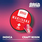 DIALED IN - LUX CHERRY 100MG ROSIN GUMMY