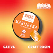 DIALED IN - TANGERINE 100MG ROSIN GUMMY
