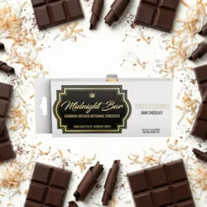 Midnight Roots - Toasted Coconut | Dark Chocolate Bar | 200mg