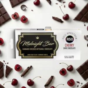 Midnight Roots - Cherry | RSO | Dark Chocolate Bar | 200mg