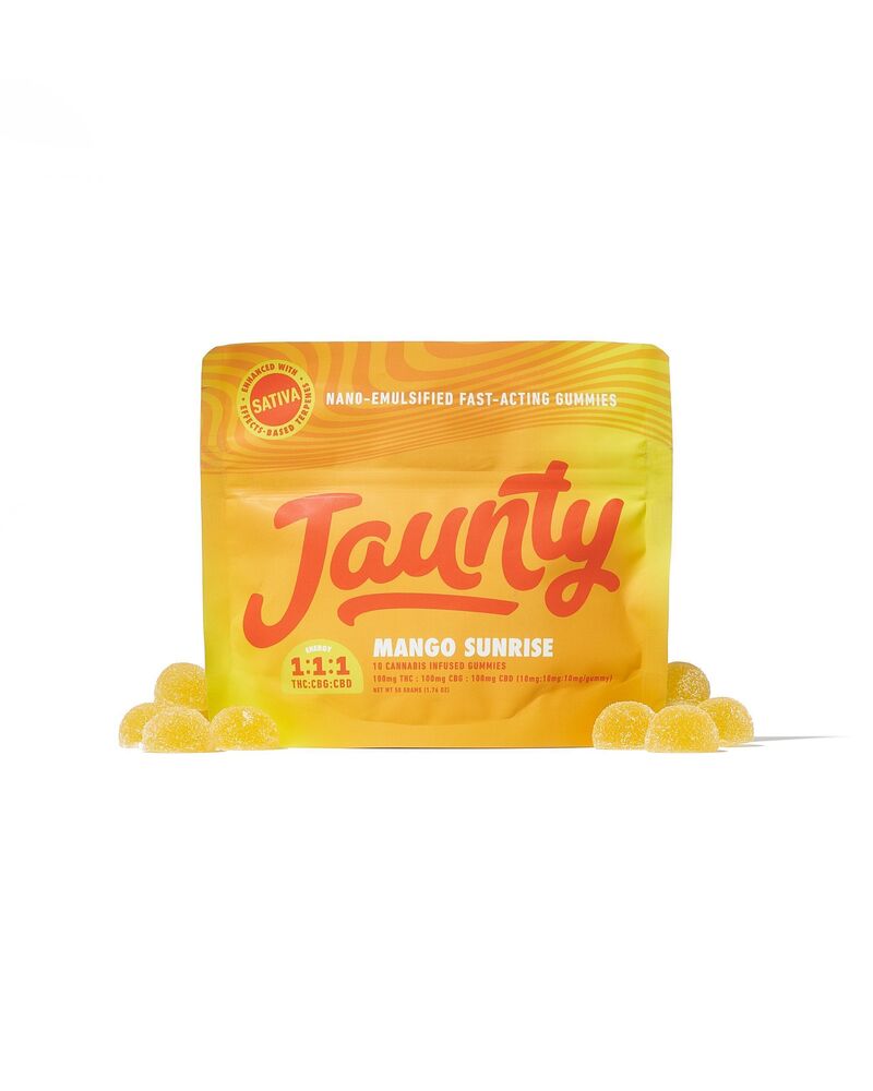 Mango Sunrise - 1:1:1 THC:CBG:CBD - 100mg - Edible