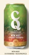 CQ Mountain Mist Cannabis Infused Beverage 100mg