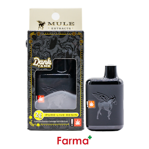 MULE EXTRACTS - Mule Extracts Lemon Meringue Dank Tank Pure Live Resin AIO 2g