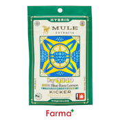 Mule Extracts Sour Blue Razz Lemon 1:1:1:2 THC CBD CBN CBG 2pc Kicker Gummy 100mg