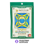 Mule Extracts Sour Blue Razz Lemon 1:1:1:2 THC CBD CBN CBG 2pc Kicker Gummy 100mg