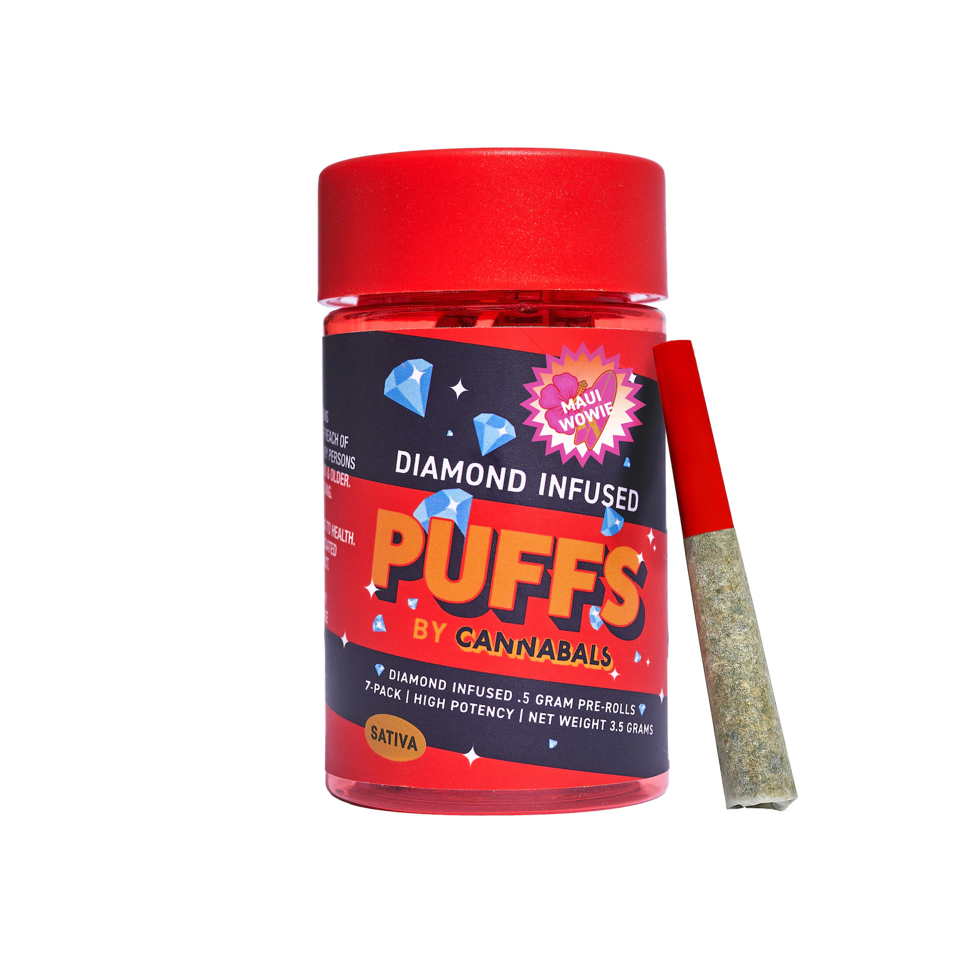 Cannabals - Puffs | Maui Wowie 7pk | Diamond Infused | 3.5g Main Image