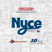 NYCE | Mixed Berry | Night | Live Hash Rosin Gummies | 10mg | 10pk