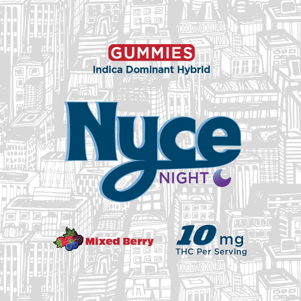 NYCE - NYCE | Mixed Berry | Night | Live Hash Rosin Gummies | 10mg | 10pk Main Image