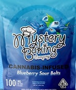 MYSTERY BAKING SOUR BLUEBERRY BELTS 100MG